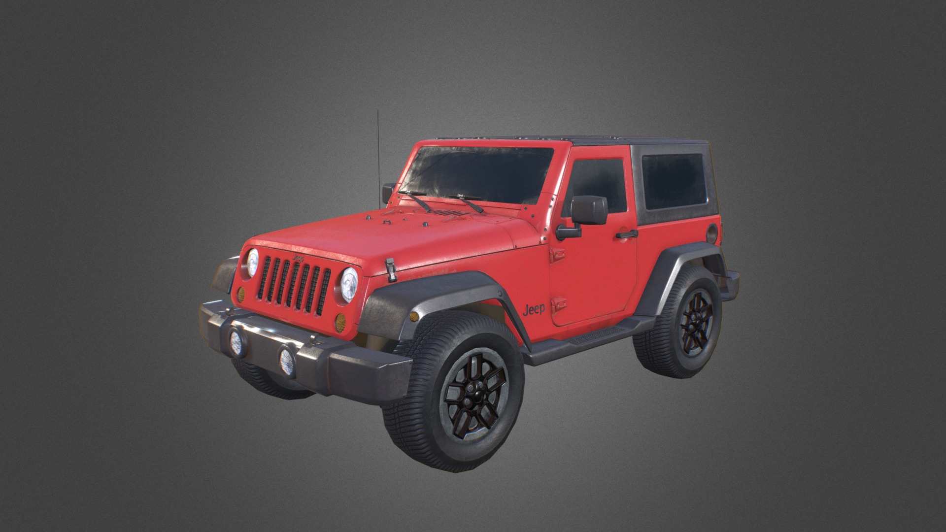 PBR Jeep Wrangler 2018 - 3D model by twitte_king [3843816] - Sketchfab