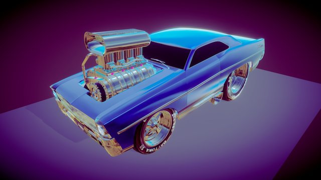 1967 Blown Nova Hot Rod 3D Model