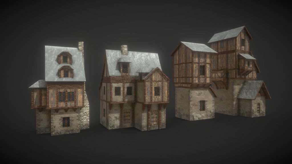 Medieval Houses (3 Pack)