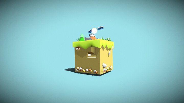 Arqueología para niños 3D Model