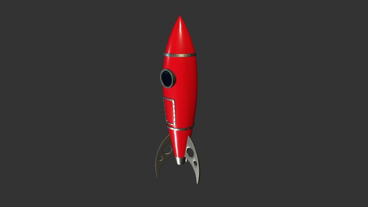 Rocket Ship 3D Model