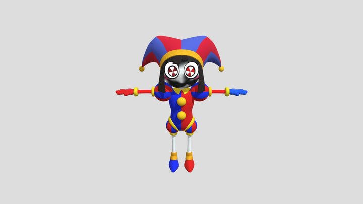Pomni Zayjax FULLbody 3D Model