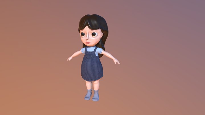 Plastic Doll 3D Model