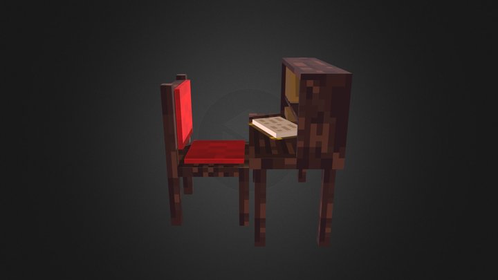 Study Table 3D Model