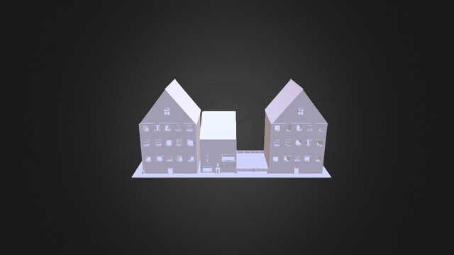 Little Town Street 3D Model
