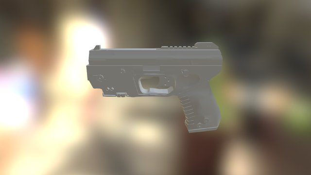 Gun SCI-FI 3D Model