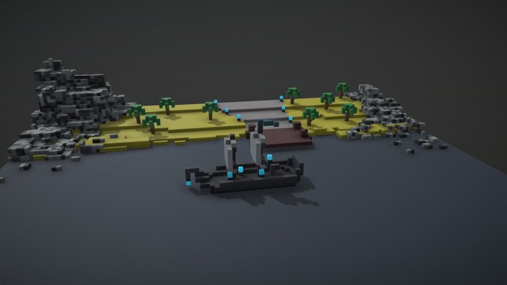 Bateau_Paysage 3D Model