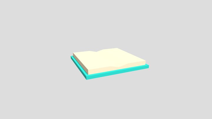 Livro aberto 3D Model
