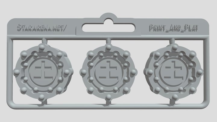 SET_25_META_COIN_GREEN – Free 3D Model STL