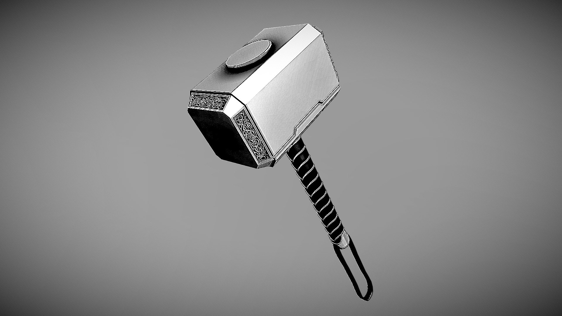 Mjolnir - Day 9 #3DInktober2019-Swing