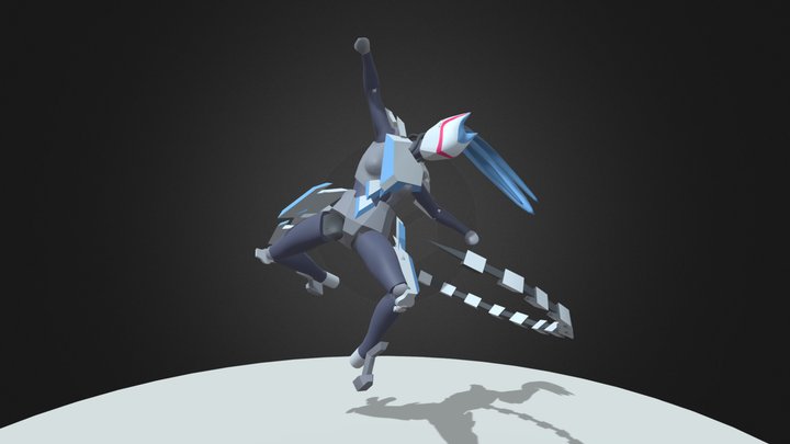WAGTD Melee Antroid Boss Animations 3D Model