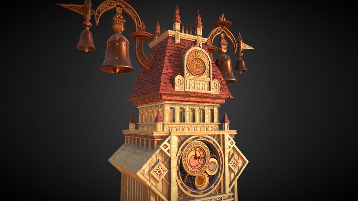 Clock Tower - Twilight Town (Fanart) 3D Model