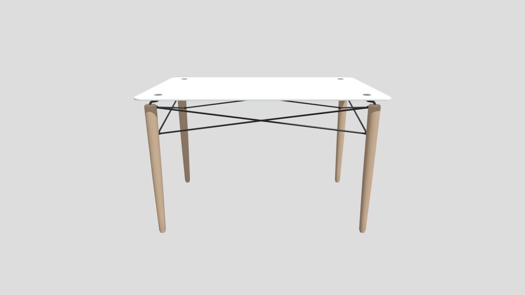 Rectangular Eames Eiffel Dining Table