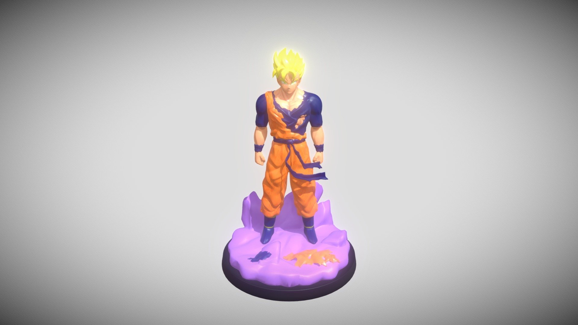 Goku - Download Free 3D Model By CAPTAAINRO [384bbee] - Sketchfab