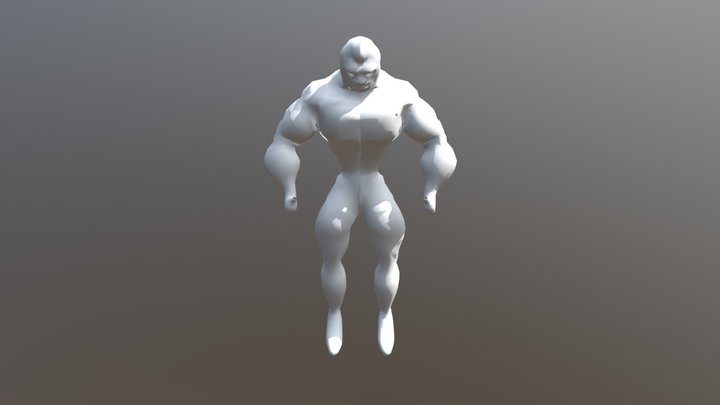 Muscle Anatomy Retopology 3D Model