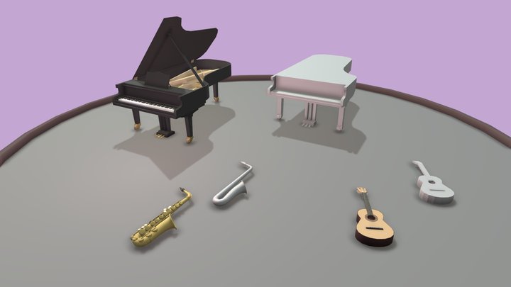 HW 05 Music01 3D Model