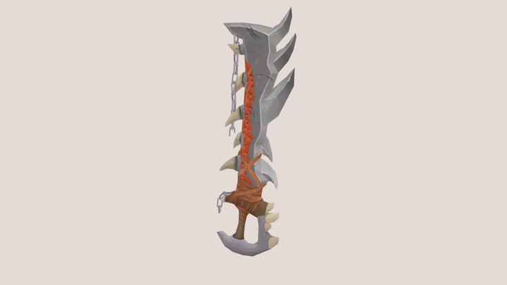 One-handed Sword "Mr Hugsie" - Plas Rob 3D Model