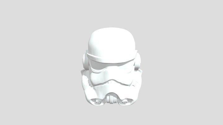 Storm Trooper Helmet No texture Roblox UGC 3D Model