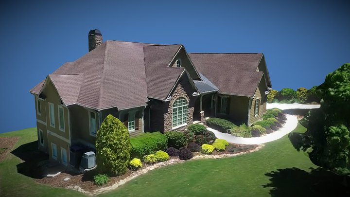 DJI Phantom 4 Pro, Orbital Panning of House 3D Model