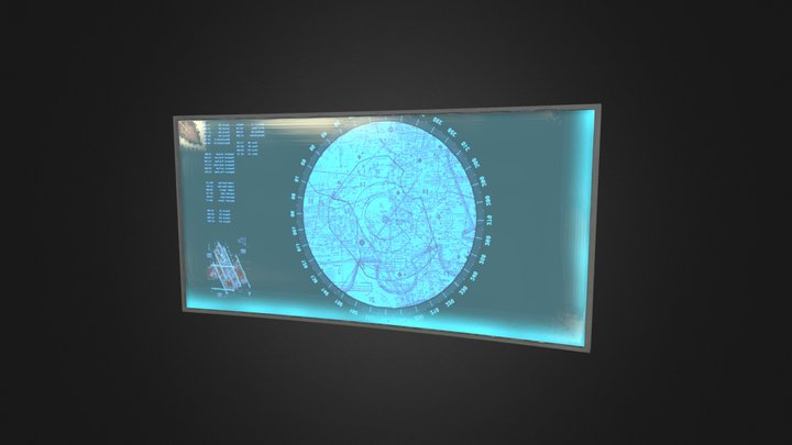 Giant Monitor 3D Model