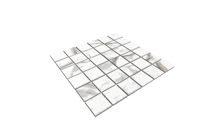 Mosaic Square Marble 3D Model