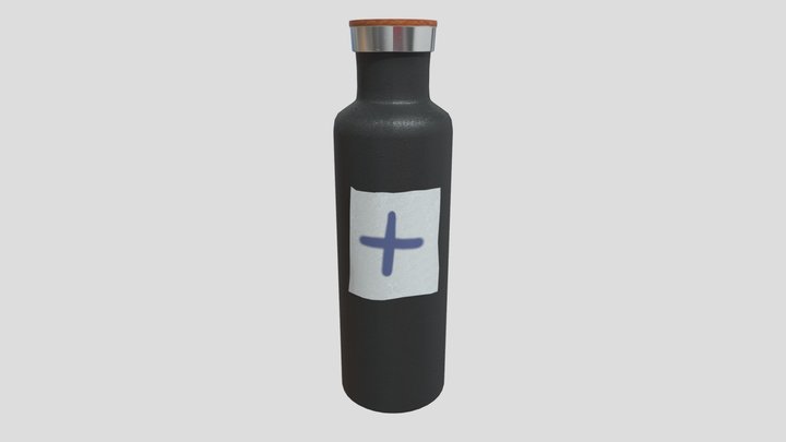 Health Bottle (DIG 4780 Final) 3D Model