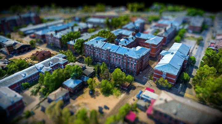 Morozovsky town. Yard of Proletarka 3D Model