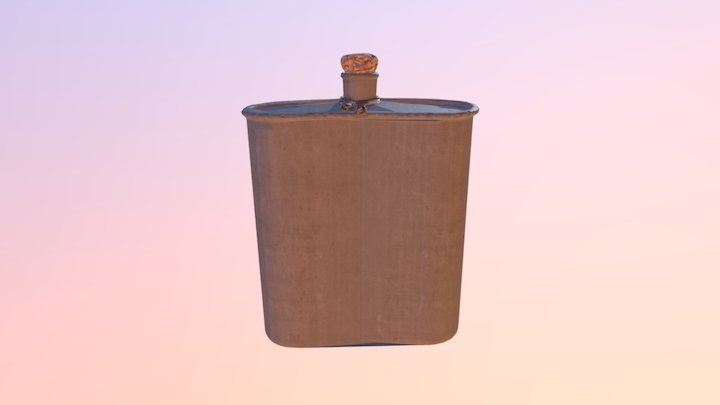 Flask 2K 5vert Combined 3D Model