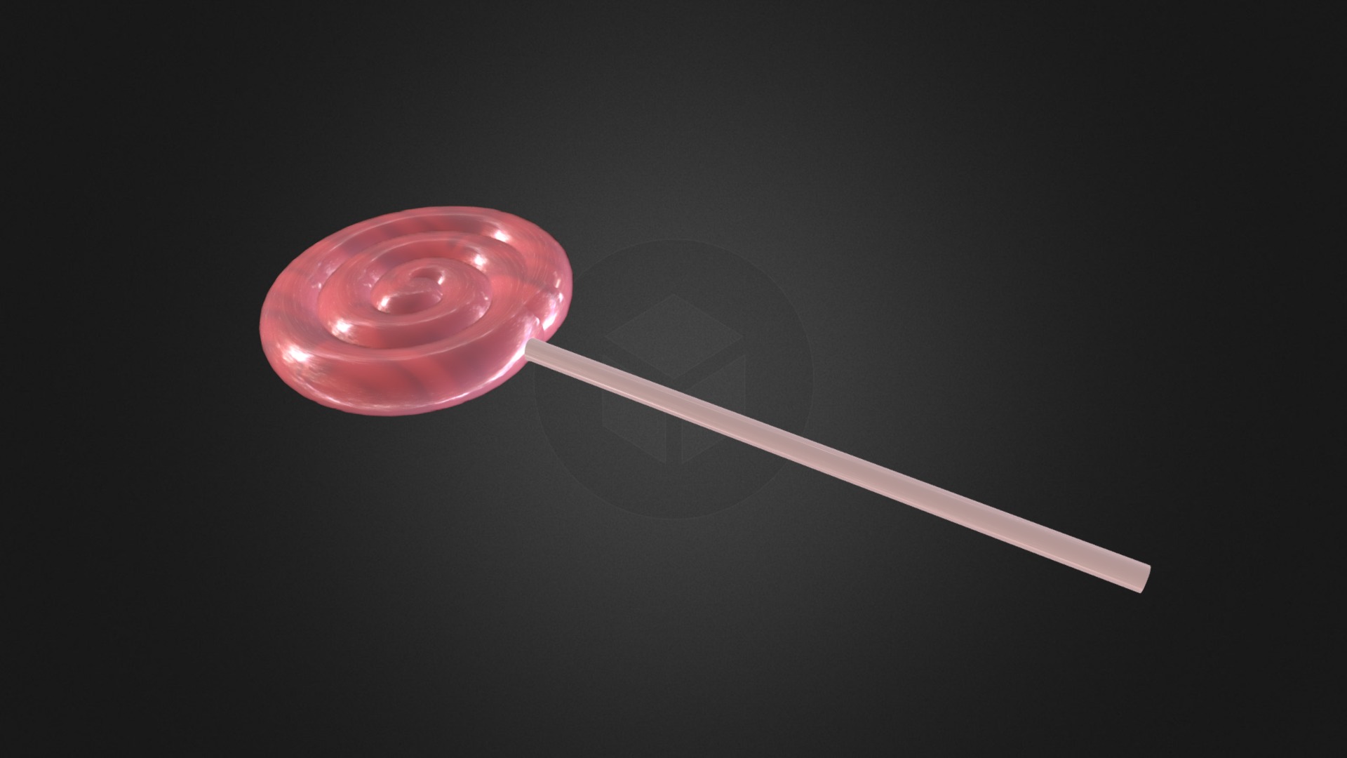 3D model Lollipop - This is a 3D model of the Lollipop. The 3D model is about a red jellyfish in the water.