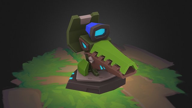 Super Soldiers: Croco-Cannon 3D Model
