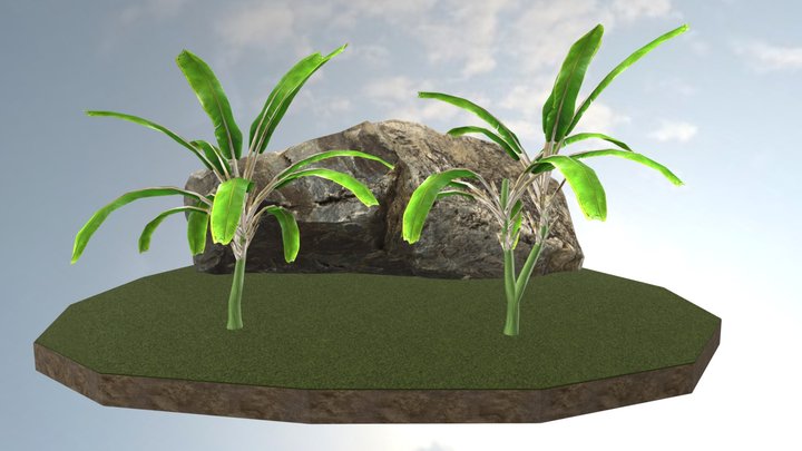 Banana Plants FREE Low Poly – Modèle 3D gratuit STL