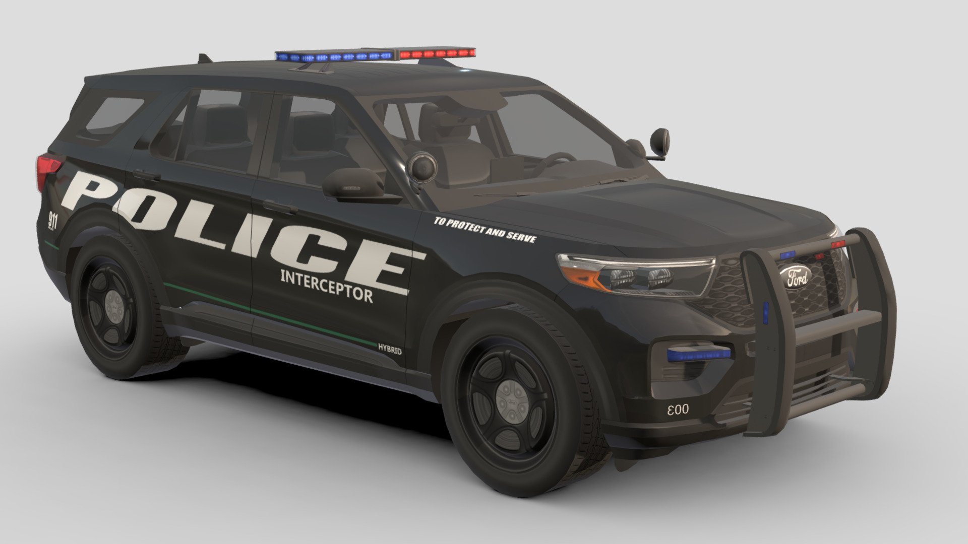 Police Car #1 - Buy Royalty Free 3D model by Sidra (@Sidramax) [3856f8f ...