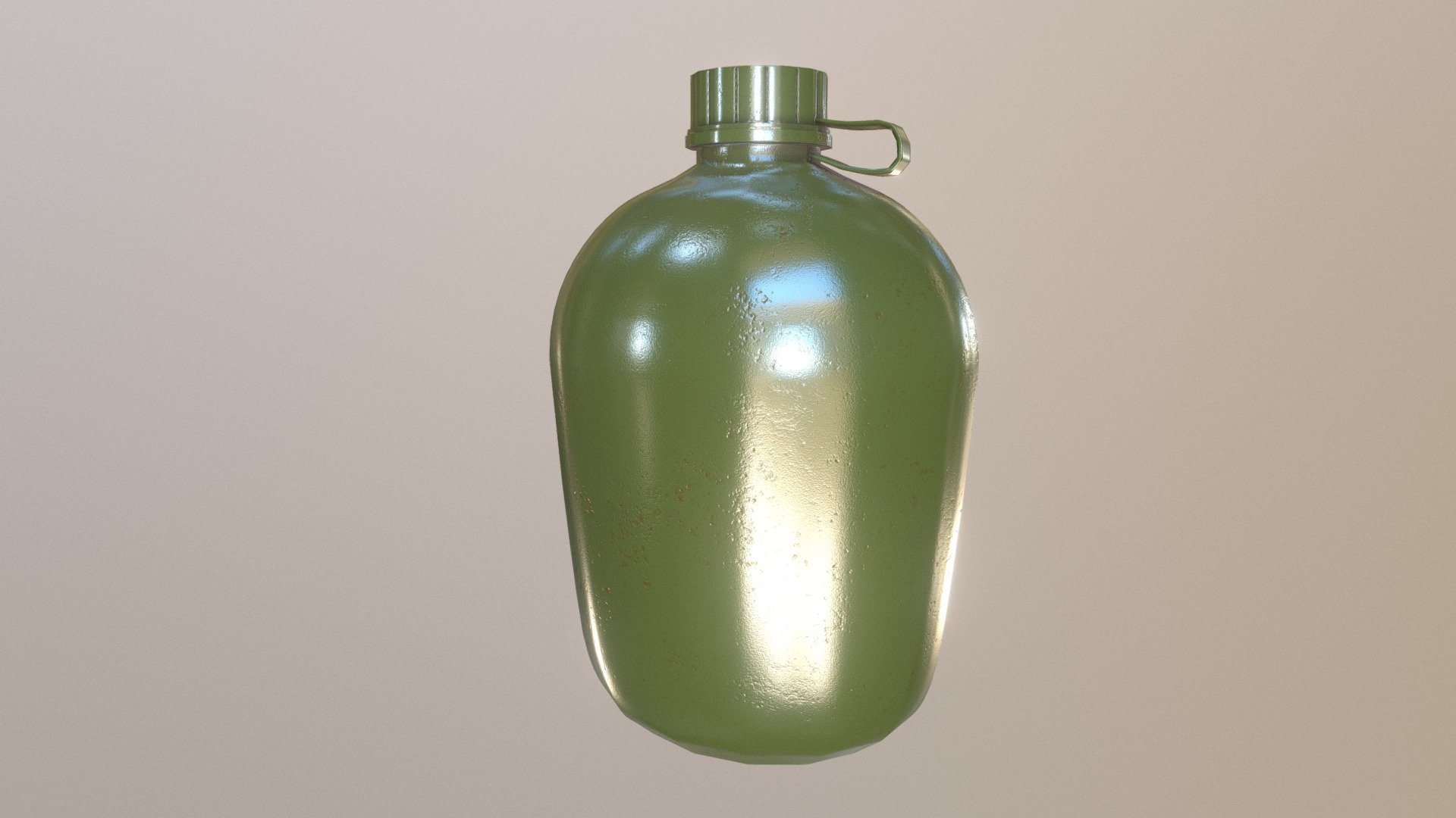 Water Canteen Low Poly 3D model by Dario Ban (NeoWick) [3856fd0