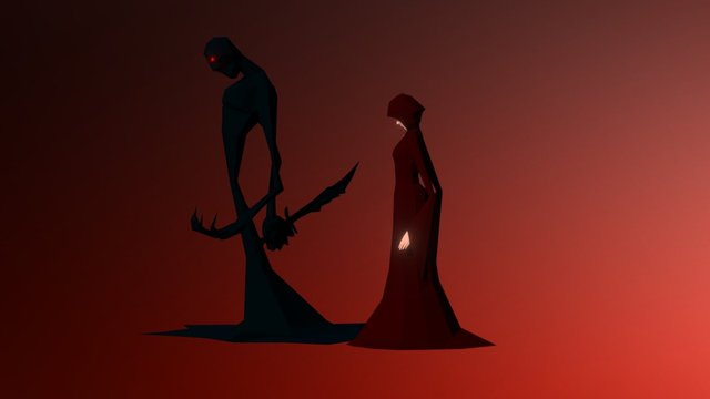 The Red Woman 3D Model