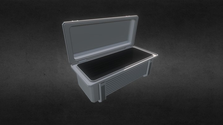 SCI FI ammunition chest 3D Model