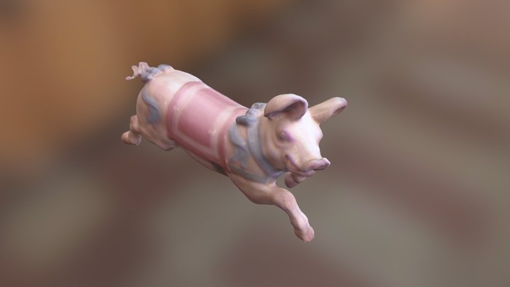 Toy-Pig scanned with ReconstructMe 2.0 3D Model