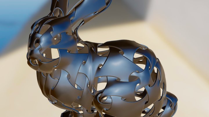 Bunny Double Cover 3D Model