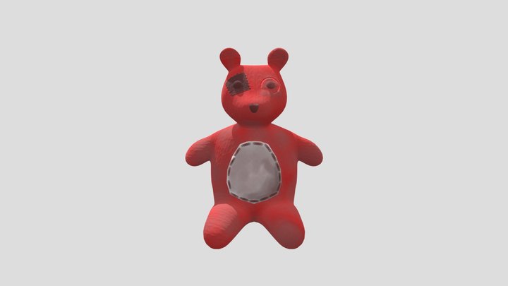 Abandonded Teddybear 3D Model