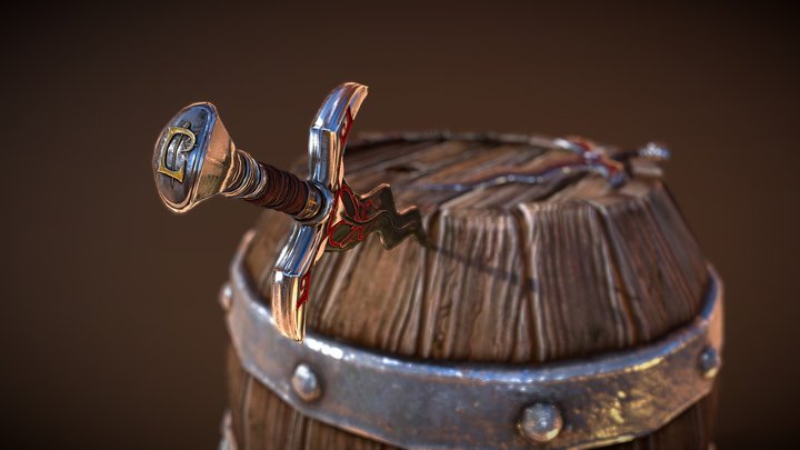 Scarlet Kris 3D Model