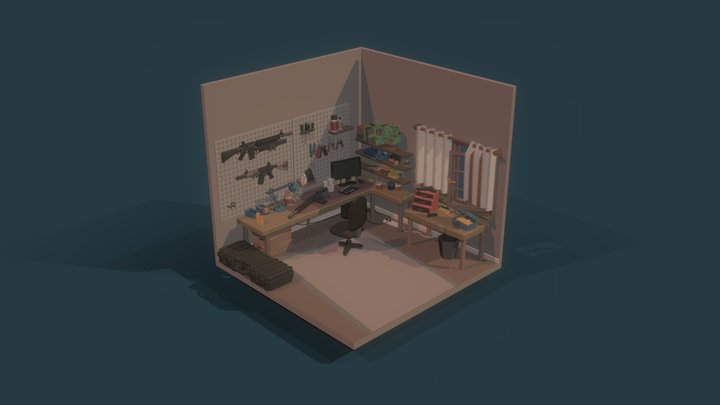 The Everyman's War Room 3D Model