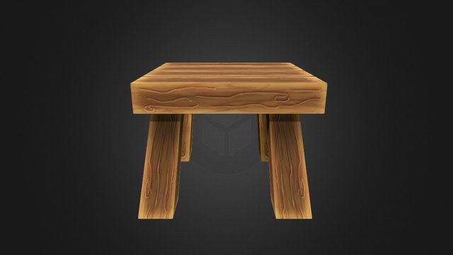 Table - Handpainted Practice. 3D Model