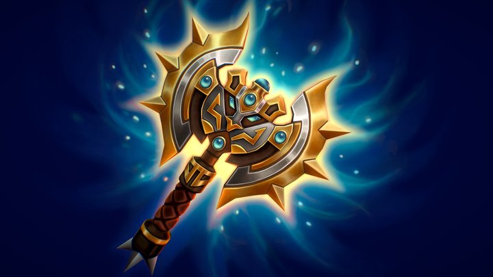 Hearthstone Farraki Battleaxe 3D Model