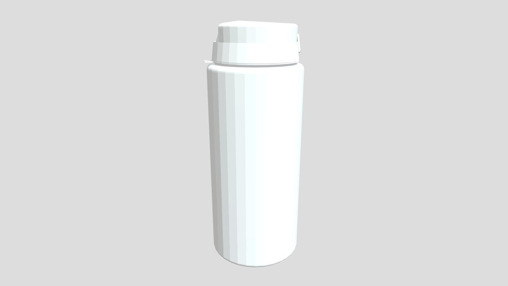 Ultra low poly bottle