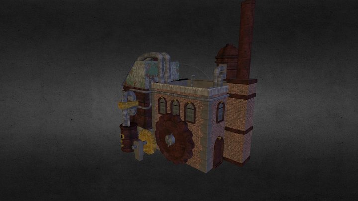Steampunk Factory 3D Model