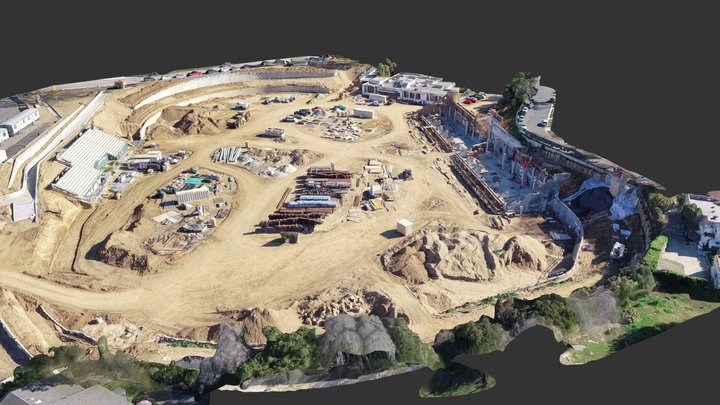 Peabody Stadium Construction - Santa Barbara 3D Model