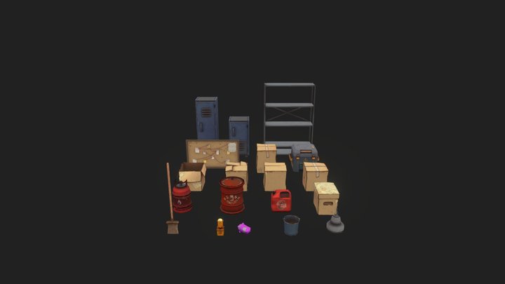 Cops VS Robbers - Assetpack 3D Model