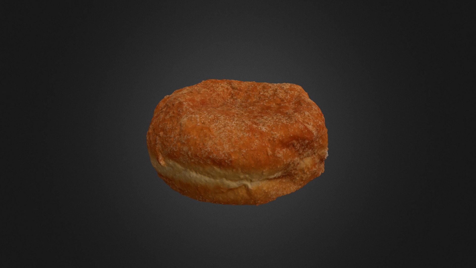 3D model Apple filled donut - This is a 3D model of the Apple filled donut. The 3D model is about a close up of a planet.