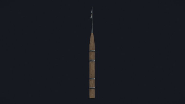 Stylized Harpoon 3D Model