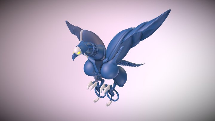 Silver Armor - Eagle 3D Model