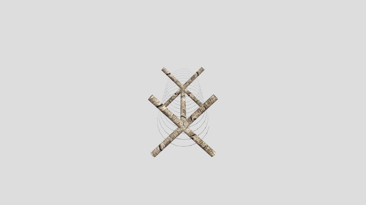 Filo Spinato - barbed wire lowpoly 3D Model